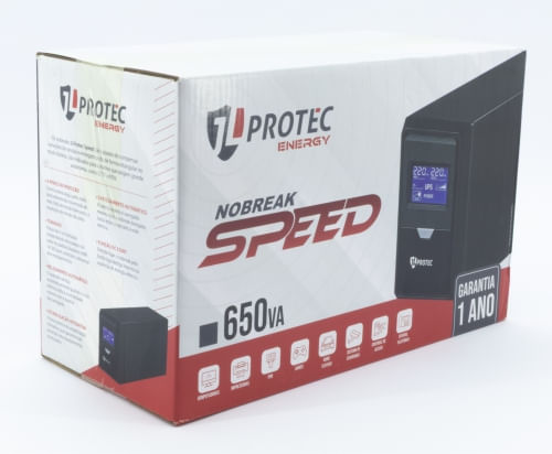 Nobreak Speed 650VA Mono Entrada e Saida 220V 3 Tomadas Proteção para Modem, Roteador, Games e Cftv - Imagem 6