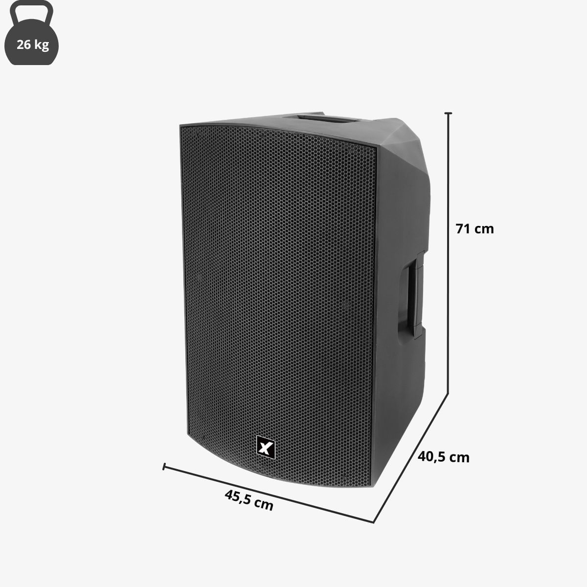 Caixa De Som Profissional Amvox 1000W ACP 15 PRO Woofer 15" TWS BT Bivolt - Imagem 3