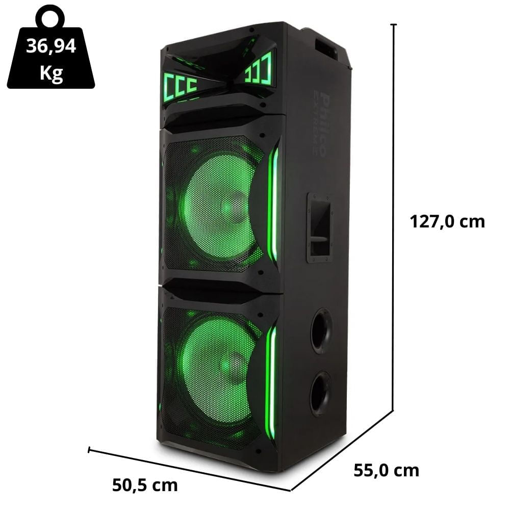 Torre de Som Philco Extreme PCX30000 2500W RMS Bivolt - Imagem 5