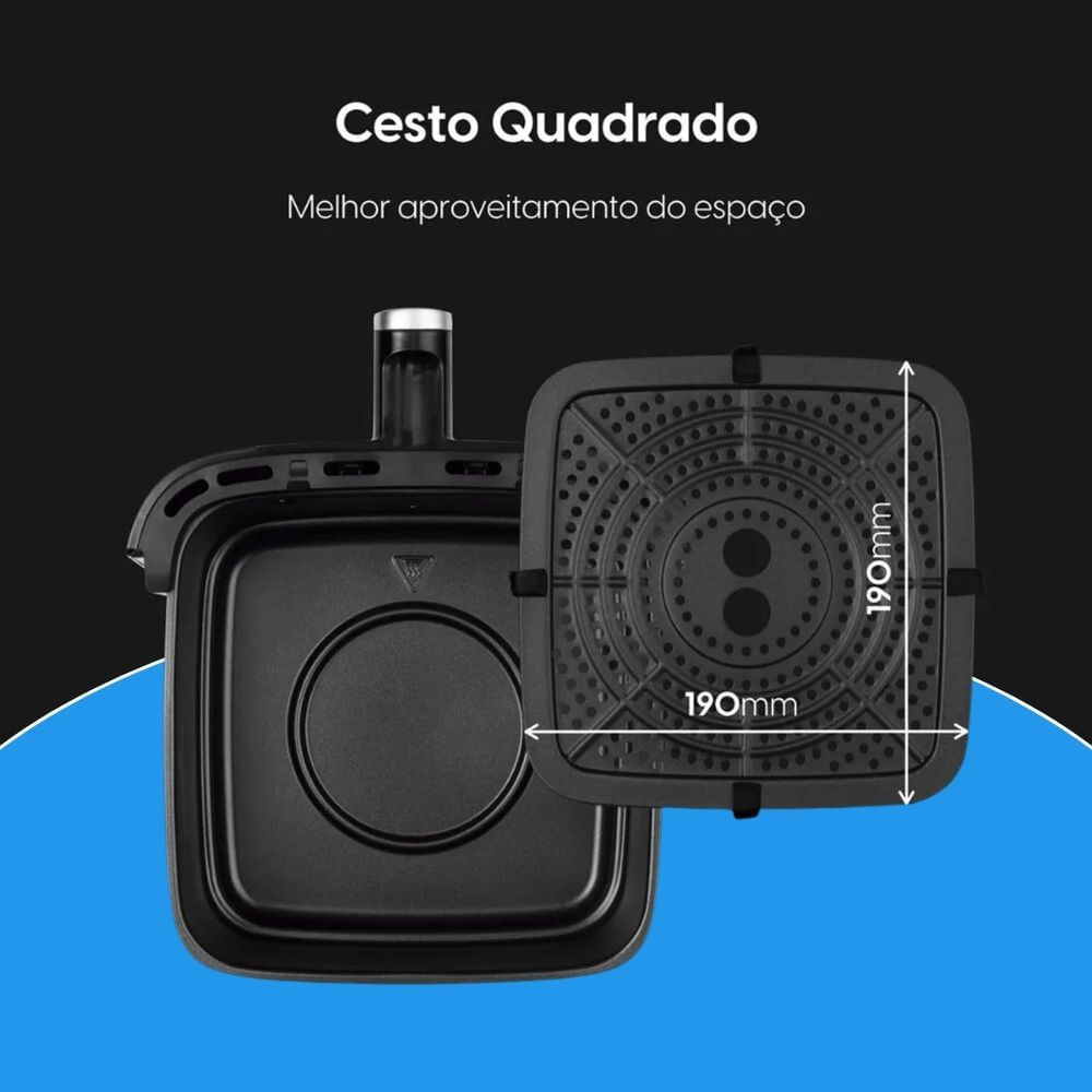 Air Fryer Prática Fry 3,7L Elgin 1400w Black 127V - Imagem 6