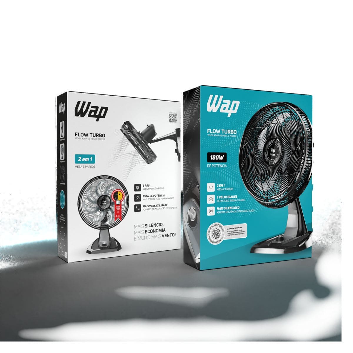 Ventilador Mesa e Parede 180W 8 Pás 50cm WAP FLOW TURBO 127V - Imagem 9